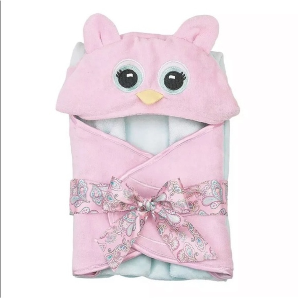 BEARINGTON COLLECTION LIL' HOOTS PINK
OWEL TOWEL